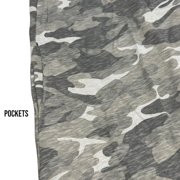 Style & Co. Camouflage Knee Length Shirt Dress Comfort Military Size L - Picture 6 of 8